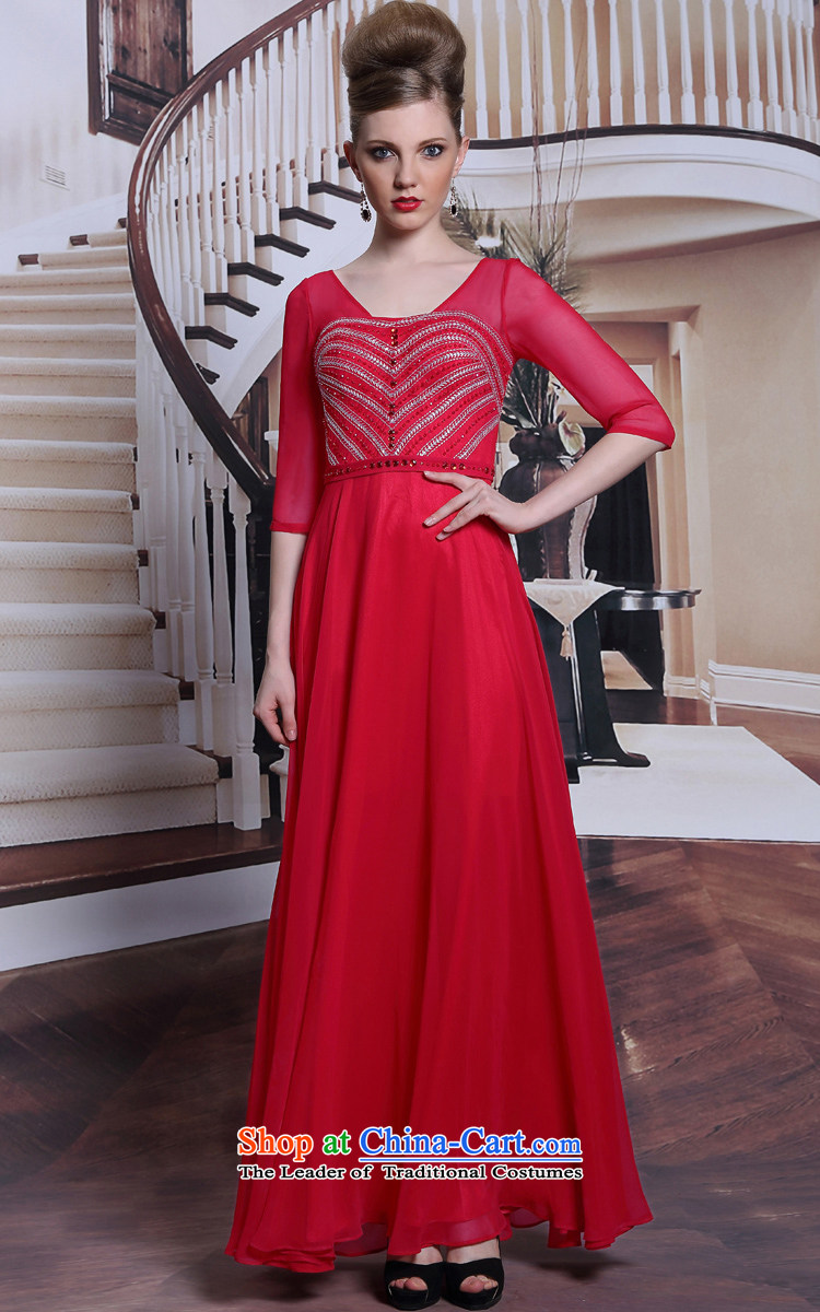 Doris Qi red dress in Sau San cuff bride back evening dress wedding dress 2014 Red S picture, prices, brand platters! The elections are supplied in the national character of distribution, so action, buy now enjoy more preferential! As soon as possible.