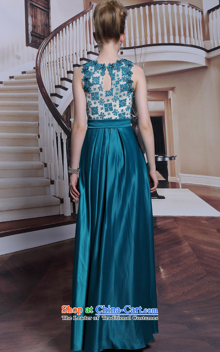 Doris Qi Peacock Blue Diamond Jewelry evening dresses chiffon Bow Tie Gala Evening Dress long control evening dress Dark Blue M picture, prices, brand platters! The elections are supplied in the national character of distribution, so action, buy now enjoy more preferential! As soon as possible.