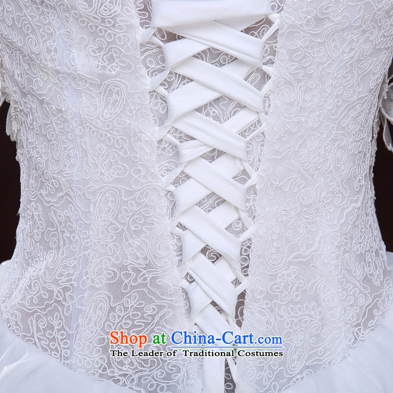 Qing Hua yarn new Korean 2015 wedding dresses lace bridesmaid service, evening dresses stylish Sau San service bows wedding White M Qing Hua yarn , , , shopping on the Internet