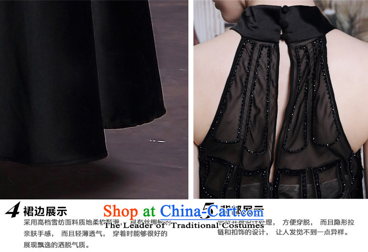 Doris Qi Hang also dress aristocratic red carpet evening dress dinner summer dresses black dress black S picture, prices, brand platters! The elections are supplied in the national character of distribution, so action, buy now enjoy more preferential! As soon as possible.