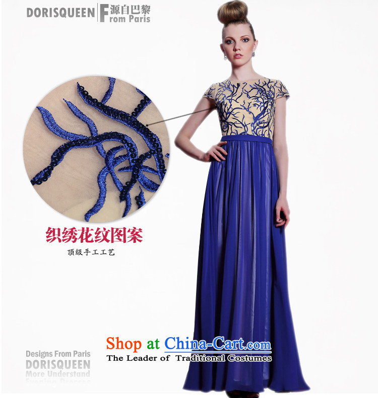 Doris Qi Lai Ki-blue-chip dress up to annual long dresses dress blue XXL picture, prices, brand platters! The elections are supplied in the national character of distribution, so action, buy now enjoy more preferential! As soon as possible.