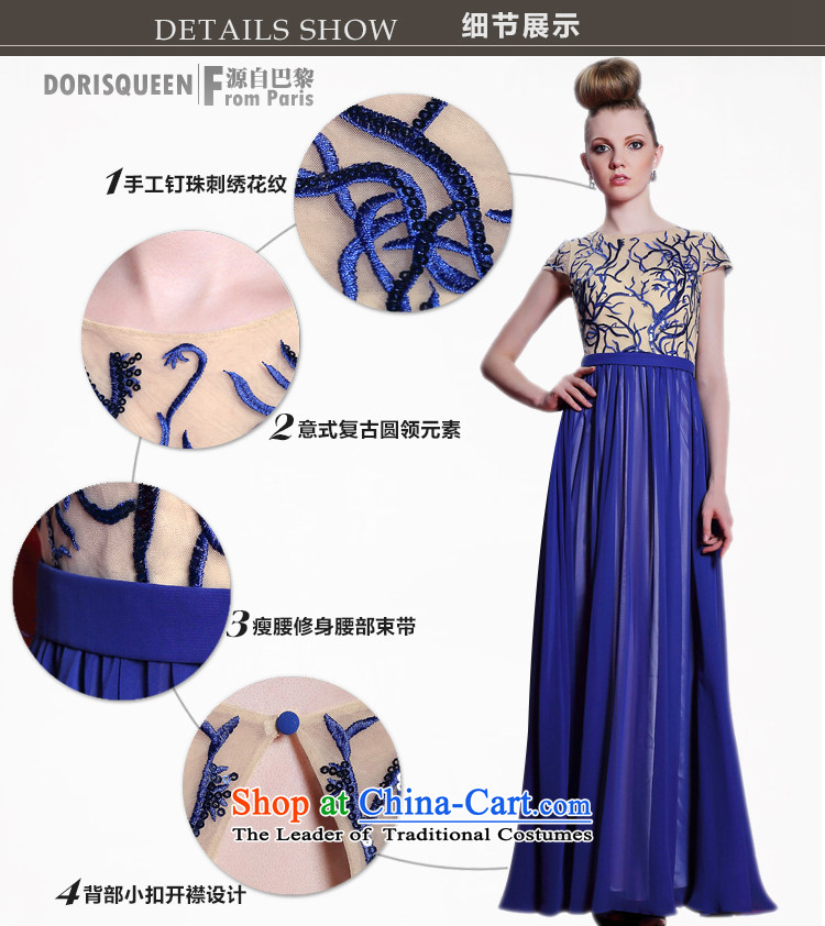 Doris Qi Lai Ki-blue-chip dress up to annual long dresses dress blue XXL picture, prices, brand platters! The elections are supplied in the national character of distribution, so action, buy now enjoy more preferential! As soon as possible.