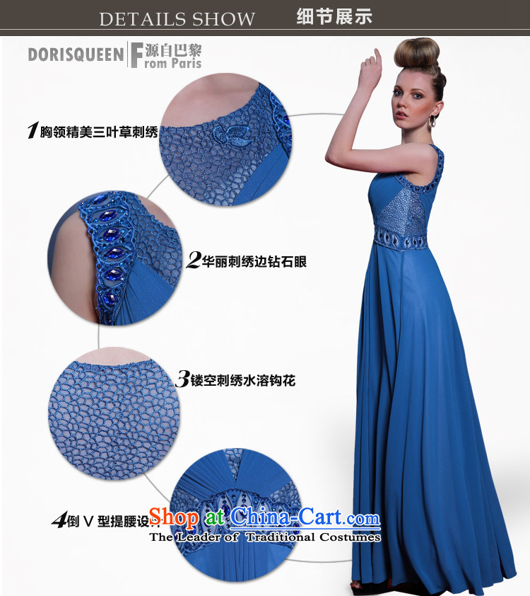 Doris Qi sleeveless nail pearl evening dresses Sau San appointments round-neck collar summer evening dress new dress blue XL Photo, prices, brand platters! The elections are supplied in the national character of distribution, so action, buy now enjoy more preferential! As soon as possible.
