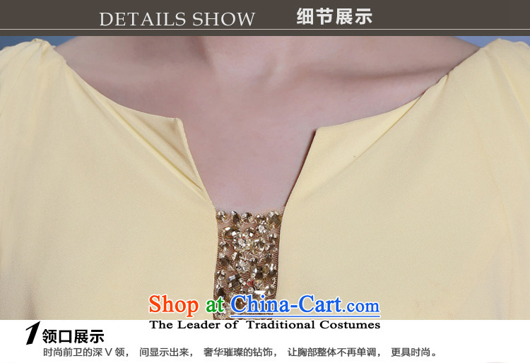 Doris Qi Champagne Evening dress in Europe Wong evening dresses large nails Mother of Pearl River Delta dress pale yellow M picture, prices, brand platters! The elections are supplied in the national character of distribution, so action, buy now enjoy more preferential! As soon as possible.