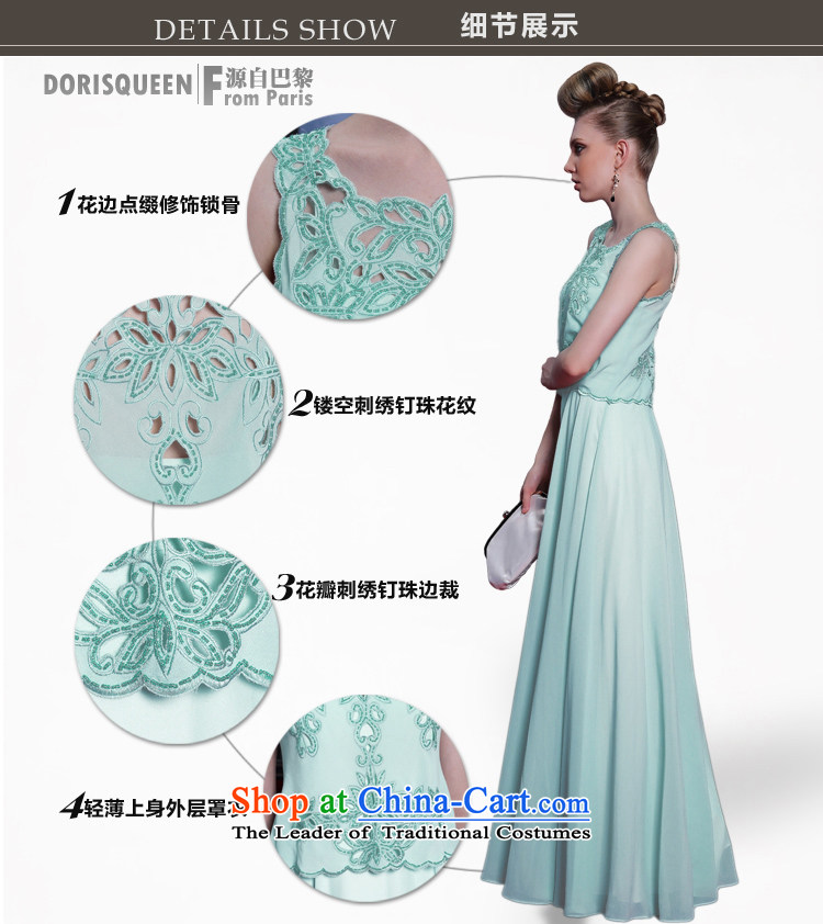 Doris Qi evening dresses two kits stylish large bridesmaid dress light blue dress skyblue engraving M picture, prices, brand platters! The elections are supplied in the national character of distribution, so action, buy now enjoy more preferential! As soon as possible.