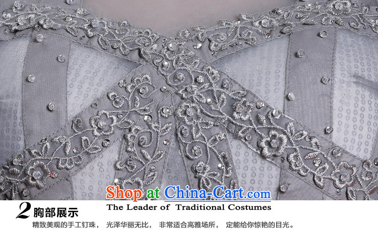 Doris Qi evening dresses silver gray embroidery Foutune of dress stylish dress light gray XL Photo, prices, brand platters! The elections are supplied in the national character of distribution, so action, buy now enjoy more preferential! As soon as possible.