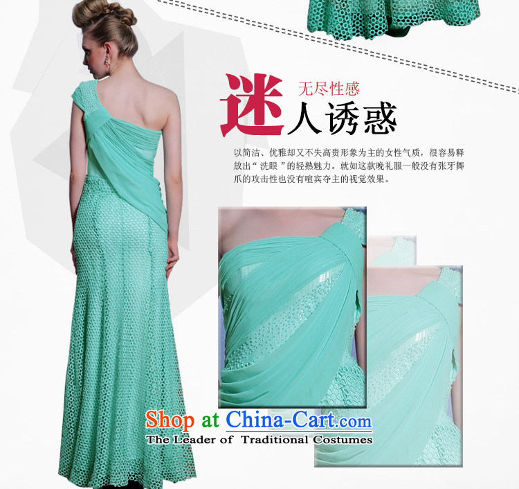 Doris Qi shoulder green dress water-soluble lace evening dress back and sexy evening dress green XXL picture, prices, brand platters! The elections are supplied in the national character of distribution, so action, buy now enjoy more preferential! As soon as possible.
