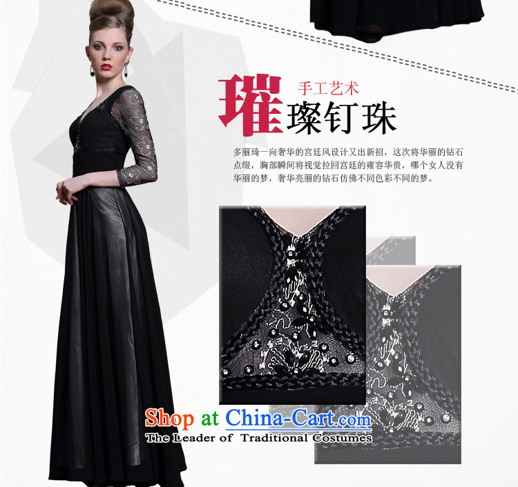 Doris Qi in stamp-sleeved black dress adult mother replacing western evening dress black M picture, prices, brand platters! The elections are supplied in the national character of distribution, so action, buy now enjoy more preferential! As soon as possible.