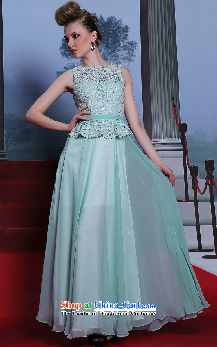 Doris Qi leave two blue dress sleeveless 2014 sweet dress the word in the waist Sau San evening dress light blue L picture, prices, brand platters! The elections are supplied in the national character of distribution, so action, buy now enjoy more preferential! As soon as possible.