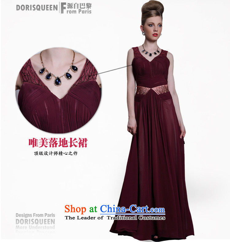 Doris Qi western dress wine red dress sexy back dress skirt brown L picture, prices, brand platters! The elections are supplied in the national character of distribution, so action, buy now enjoy more preferential! As soon as possible.