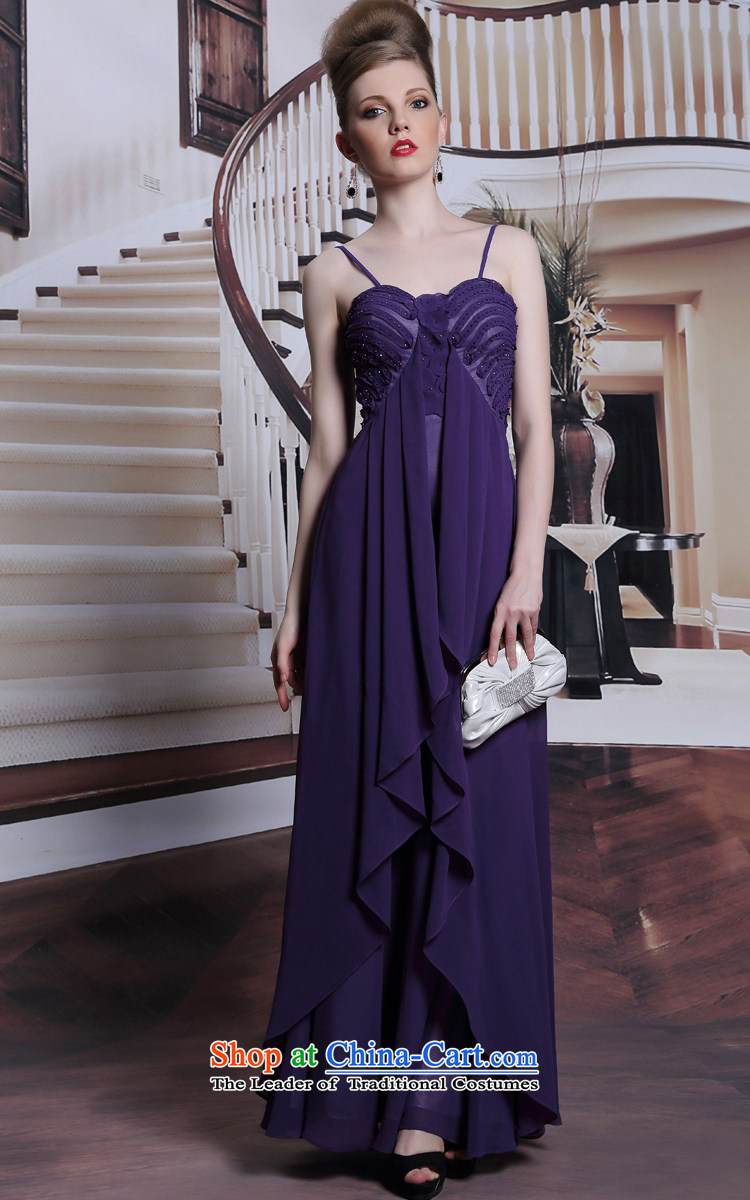 Doris Qi western dress strap evening dress purple sexy adjustable evening dresses 2014 summer long skirt dress purple XL Photo, prices, brand platters! The elections are supplied in the national character of distribution, so action, buy now enjoy more preferential! As soon as possible.