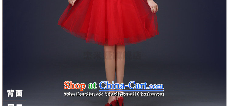 Jie Mia in  spring and summer 2015 new bride short, Wedding Dress lace red bows to red L picture, prices, brand platters! The elections are supplied in the national character of distribution, so action, buy now enjoy more preferential! As soon as possible.