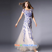 The OSCE Poetry Film female new Western big elegance gauze embroidered dress suit large long skirt wedding dress uniform evening drink wedding red , prices, Photo L brand platters! The elections are supplied in the national character of distribution, so action, buy now enjoy more preferential! As soon as possible.