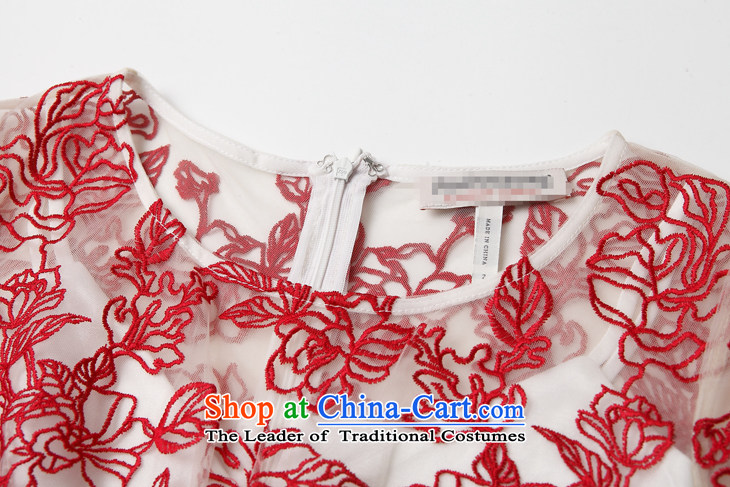 The OSCE Poetry Film female new Western big elegance gauze embroidered dress suit large long skirt wedding dress uniform evening drink wedding red , prices, Photo L brand platters! The elections are supplied in the national character of distribution, so action, buy now enjoy more preferential! As soon as possible.