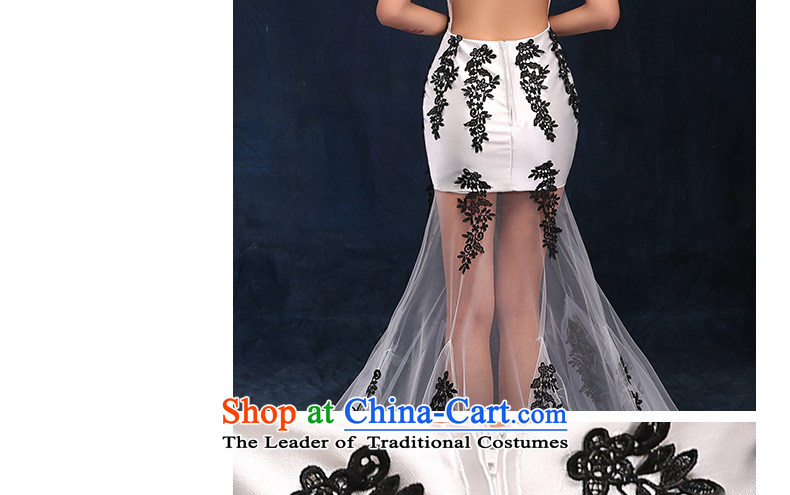 The new photo building theme clothing sexy crowsfoot lace back luxury photo album stage Sau San performances dress photo color pictures, prices, XL brand platters! The elections are supplied in the national character of distribution, so action, buy now enjoy more preferential! As soon as possible.