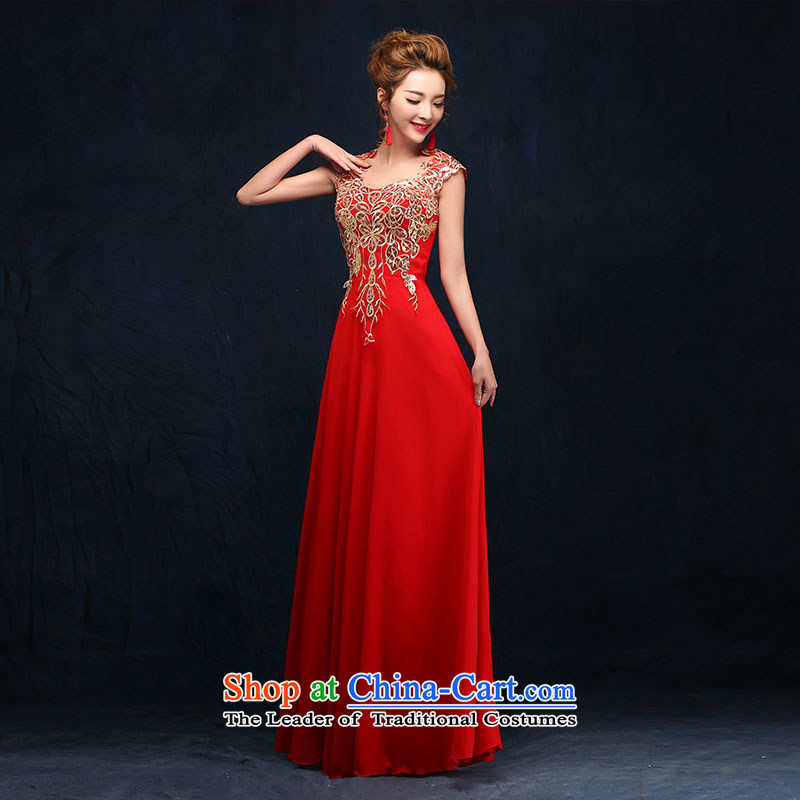 According to Lin Sa 2015 bride bows services red crowsfoot marriage wedding dresses Sau San long marriage banquet dinner dress according to Lin Sha red, L, , , , shopping on the Internet