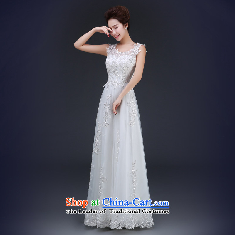 Jie Mia White Spring and Autumn 2015 new shoulders dress video thin bows Service Bridal party will marry Sau San long XS, Cheng Kejie mia , , , shopping on the Internet