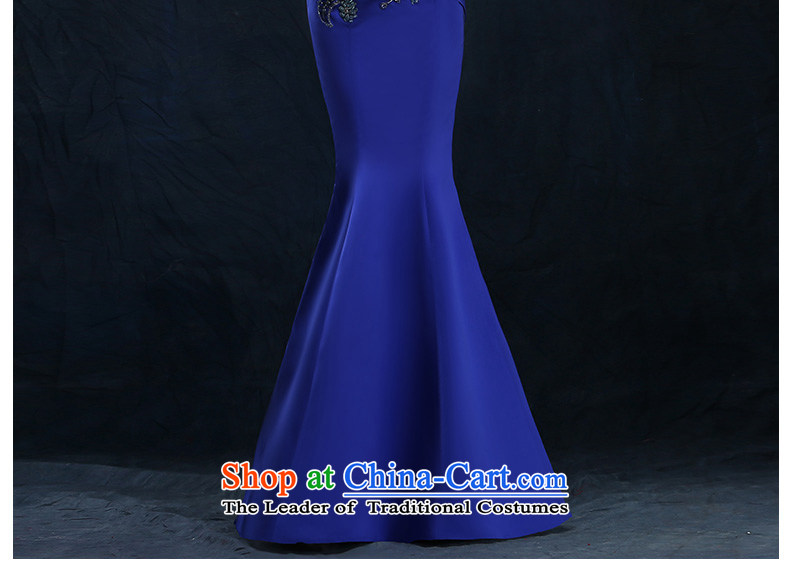 According to Lin Sha evening dresses 2015 new long service bridal dresses bows and chest silk stylish crowsfoot marriage blue dress Blue M picture, prices, brand platters! The elections are supplied in the national character of distribution, so action, buy now enjoy more preferential! As soon as possible.