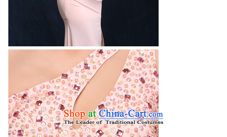 According to Lin Sha pink banquet nightclubs evening dress single shoulder length of the annual meeting of the persons chairing the company dress package and evening dresses pink L picture, prices, brand platters! The elections are supplied in the national character of distribution, so action, buy now enjoy more preferential! As soon as possible.