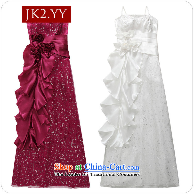  The Korean version of the stylish JK2 super star on chip evening dresses show service long gown blue XXXL,JK2.YY,,, large shopping on the Internet