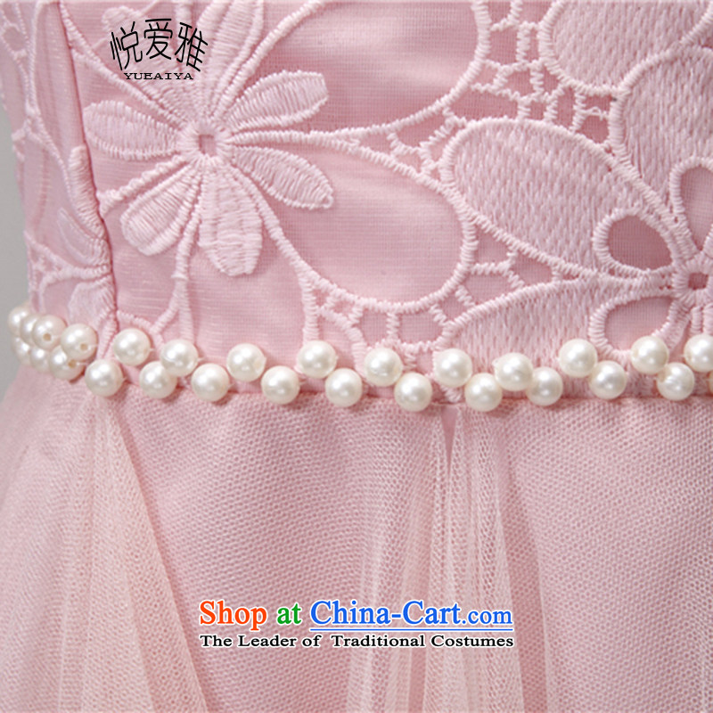 The Hyatt Regency love ya 2015 Summer hook wire manually set drill blossoms gemstone aristocratic princess elastic waist dresses dress code, both white DR10153 Yue Love Nga , , , shopping on the Internet