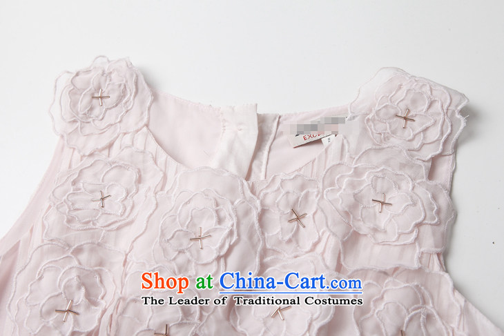 The OSCE Poetry Film 2015 Spring/Summer new women's Western big know elegant Flower nail bead embroidery embroidered dress suit small sleeveless dresses pink M picture, prices, brand platters! The elections are supplied in the national character of distribution, so action, buy now enjoy more preferential! As soon as possible.