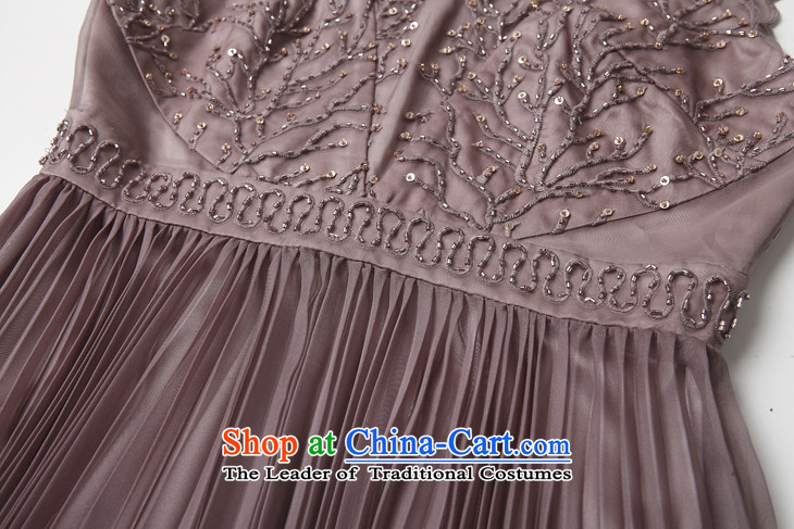 The OSCE Poetry Film 2015 Fall/Winter Collections New Silk nail pearl V-Neck Sau San embroidered dress sense of high-end dress skirt pale pink S picture, prices, brand platters! The elections are supplied in the national character of distribution, so action, buy now enjoy more preferential! As soon as possible.