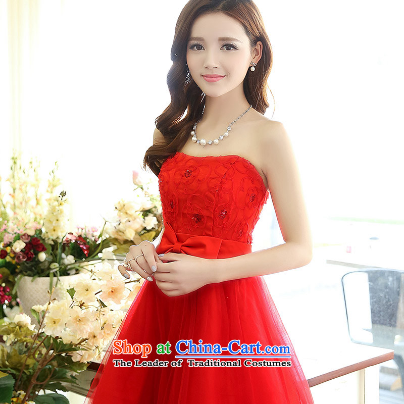 Read and el-soo 2015 spring outfits minimalist Foutune of high-end lace in long skirt daily wedding dresses women's access to good 1519A RED XXL,. el-soo , , , shopping on the Internet