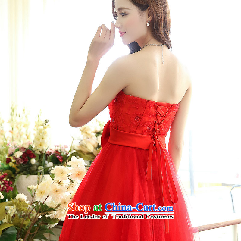 Read and el-soo 2015 spring outfits minimalist Foutune of high-end lace in long skirt daily wedding dresses women's access to good 1519A RED XXL,. el-soo , , , shopping on the Internet