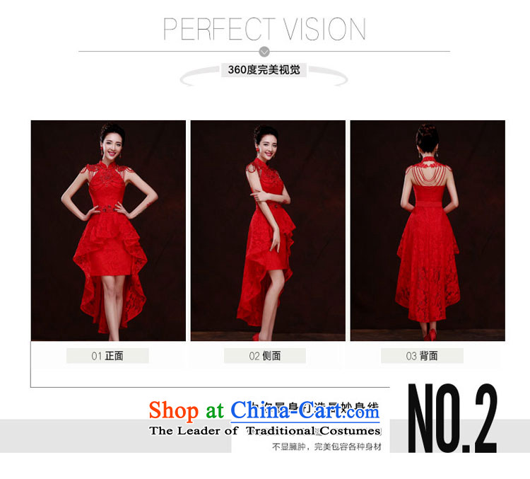Qing Hua 2015 new bride yarn bows to the skirt marriage wedding dresses long red stylish evening dress autumn and winter female red s picture, prices, brand platters! The elections are supplied in the national character of distribution, so action, buy now enjoy more preferential! As soon as possible.