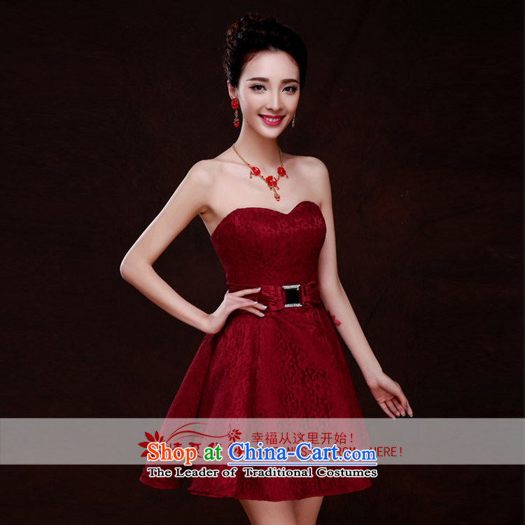 Qing Hua yarn bows service, wine red and chest small dress marriages evening dresses bridesmaid mission skirts spring 2015 new dark red s picture, prices, brand platters! The elections are supplied in the national character of distribution, so action, buy now enjoy more preferential! As soon as possible.