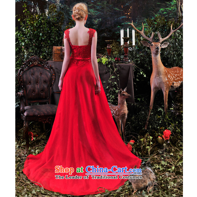 Full Chamber Fong MTF marriages bows services evening dresses 2015 Spring bridesmaid services red long L881 elegant red tailored, full Chamber Fong shopping on the Internet has been pressed.