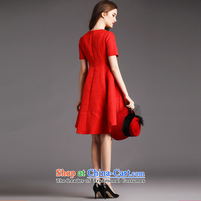 The OSCE Poetry Film 2015 new women's dresses temperament Sau San wedding banquet evening dress bridesmaid to marry heavy industry for the Pearl River Delta bride dovetail evening dresses red S, Europe (oushiying poem) , , , shopping on the Internet