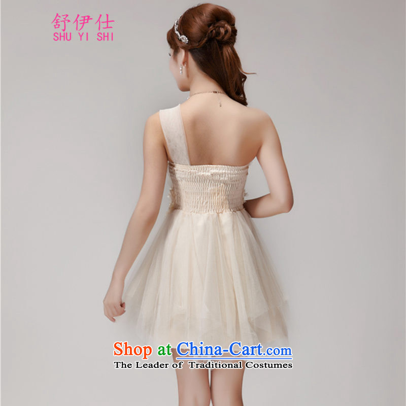 Schui Sze bridesmaid services 2015 new bridesmaid mission dress evening dresses and sisters skirts banquet short, temperament small dress clothes summer simple and classy wedding female white M schui see (shuyishi) , , , shopping on the Internet