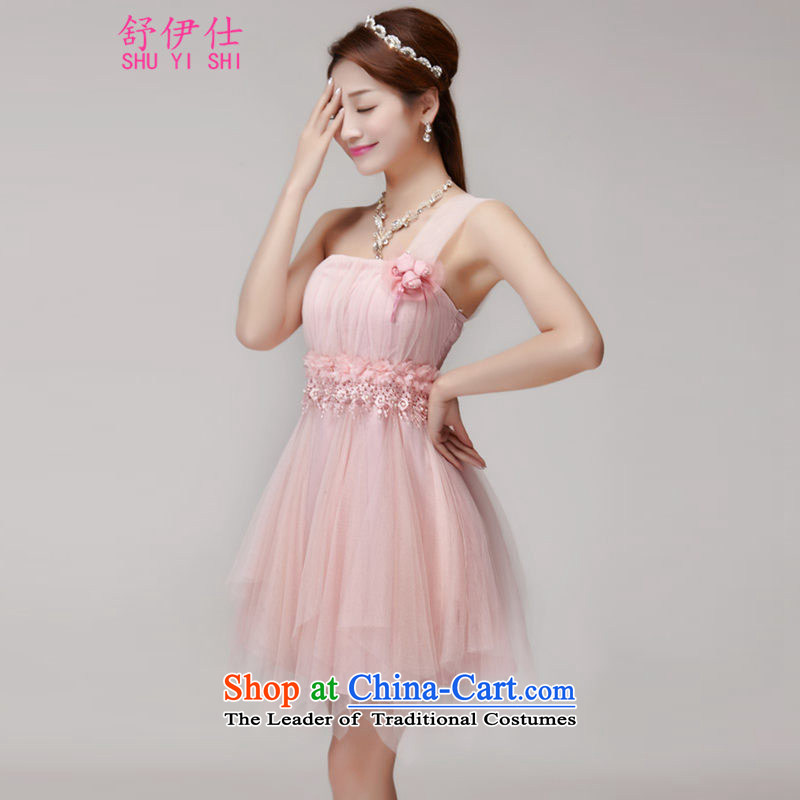 Schui Sze bridesmaid services 2015 new bridesmaid mission dress evening dresses and sisters skirts banquet short, temperament small dress clothes summer simple and classy wedding female white M schui see (shuyishi) , , , shopping on the Internet