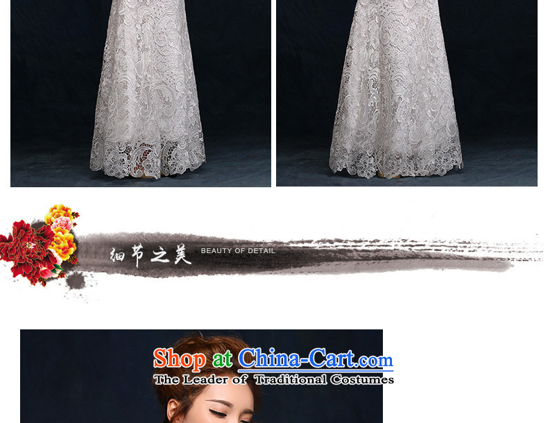 According to Lin Sha evening dresses 2015 New Chinese cheongsam dress white bridesmaid to Sau San long years banquet dinner dress white L picture, prices, brand platters! The elections are supplied in the national character of distribution, so action, buy now enjoy more preferential! As soon as possible.