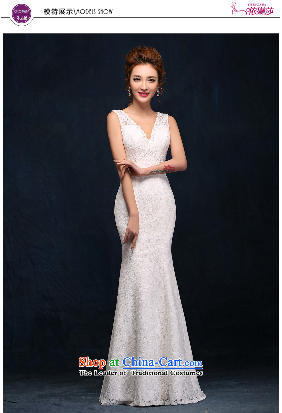 According to Lin Sha shoulders V-Neck wedding dress lace new sexy back crowsfoot bride wedding white video thin dress Sau San White M picture, prices, brand platters! The elections are supplied in the national character of distribution, so action, buy now enjoy more preferential! As soon as possible.