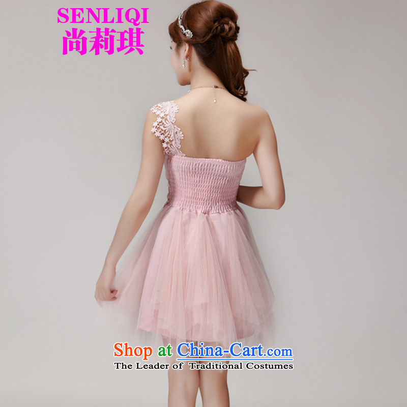 Stylish new summer #2015 bridesmaid mission dress evening dresses and sisters skirts banquet short of small dress bridesmaid services for women are still M pink 988 Liqi shopping on the Internet has been pressed.