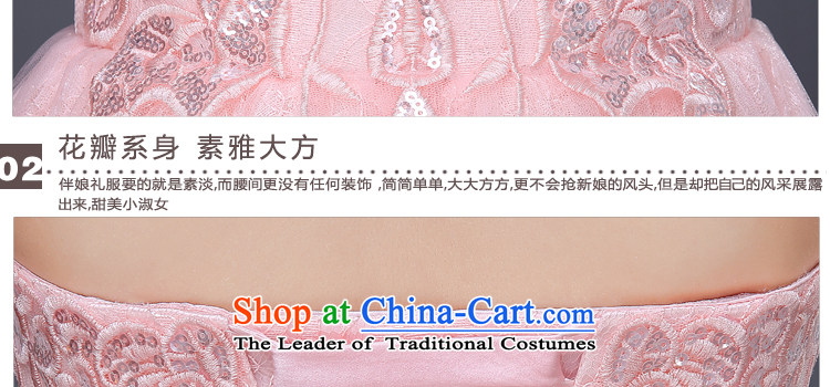 Jie Mija 2015 new lace wedding dresses, small short skirt evening dress performances bridesmaid dresses serving drink bare pink XXXL picture, prices, brand platters! The elections are supplied in the national character of distribution, so action, buy now enjoy more preferential! As soon as possible.