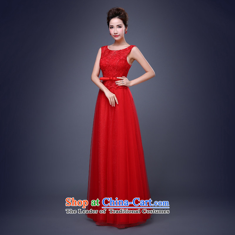 Jie Mija 2015 new dresses bows services services dress bridesmaid bridesmaid mission spring and summer long short of marriage red red , L, Cheng Kejie mia , , , shopping on the Internet