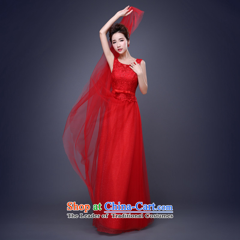 Jie Mija 2015 new dresses bows services services dress bridesmaid bridesmaid mission spring and summer long short of marriage red red , L, Cheng Kejie mia , , , shopping on the Internet