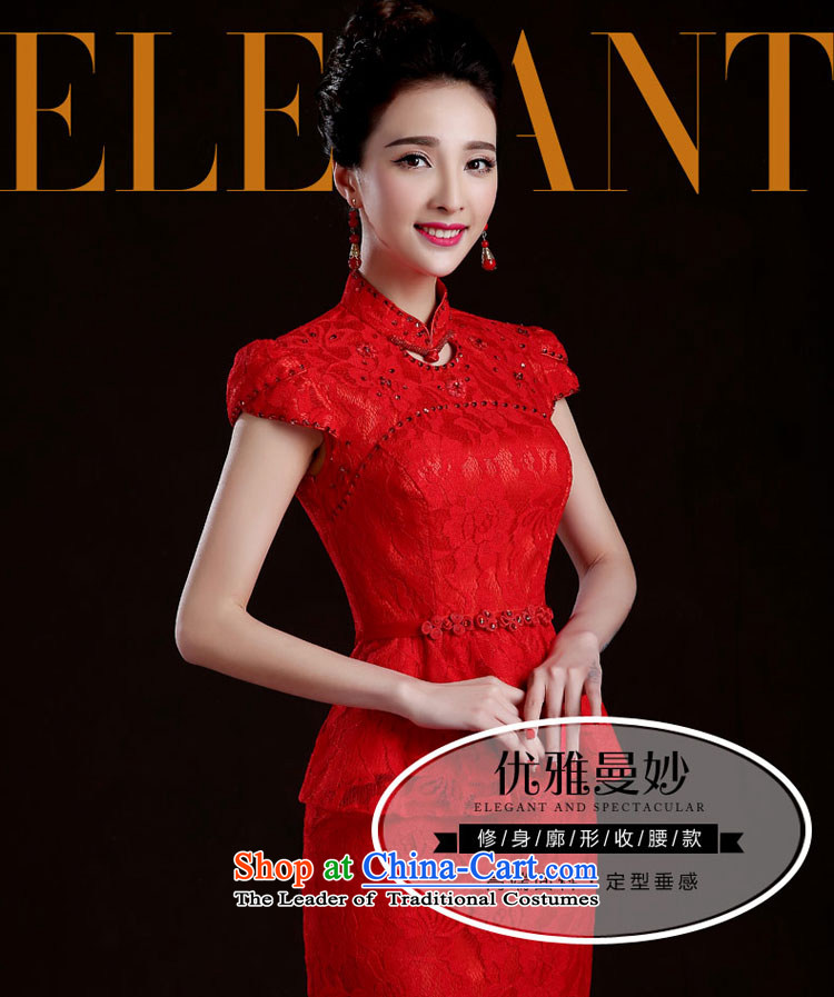 Qing Hua yarn 2015 bride stylish bows service, red wedding dress wedding bows video thin Sau San cheongsam dress spring red XL Photo, prices, brand platters! The elections are supplied in the national character of distribution, so action, buy now enjoy more preferential! As soon as possible.