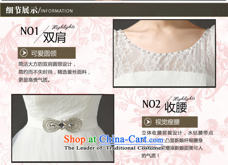 In the spring and summer of 2015, Friends New marriages toasting champagne evening dresses Korean word shoulder Sau San performance under the auspices of small Dress Short white dresses bridesmaid L code waist 2.1 foot picture, prices, brand platters! The elections are supplied in the national character of distribution, so action, buy now enjoy more preferential! As soon as possible.