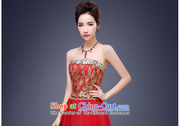 Jie Mija 2015 new stylish length) red embroidered bride bows to the moderator will dress Sau San banquet long XL Photo, prices, brand platters! The elections are supplied in the national character of distribution, so action, buy now enjoy more preferential! As soon as possible.