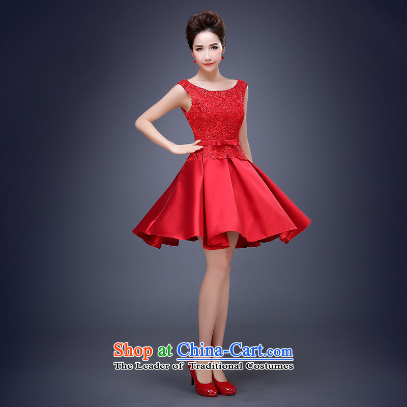 Jie mija wedding dresses Bridal Services dress bows new 2015 Spring/Summer stylish wedding short of marriage red red XXL, Jie mia , , , shopping on the Internet