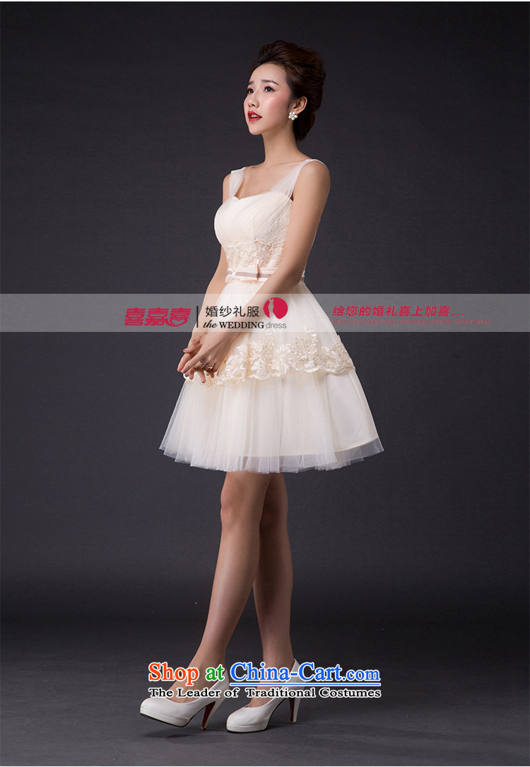 Hei Kaki 2015 New banquet dress continental shoulders evening dresses Love Mary Magdalene was chaired by annual concert chest dress skirt P009 champagne color pictures, prices, XS brand platters! The elections are supplied in the national character of distribution, so action, buy now enjoy more preferential! As soon as possible.