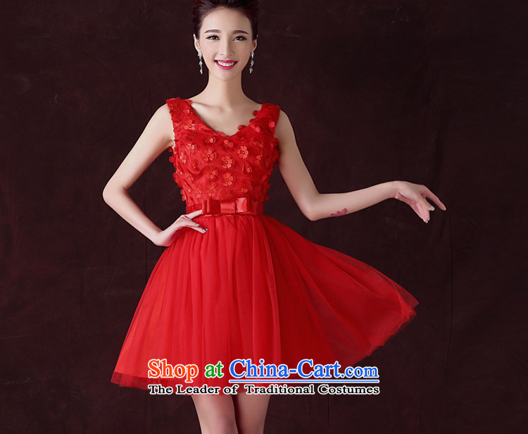 The privilege of serving the bride-leung bows to the summer and fall of replacing the small red dress marriage Chinese Dress stylish evening dress short, Red L picture, prices, brand platters! The elections are supplied in the national character of distribution, so action, buy now enjoy more preferential! As soon as possible.