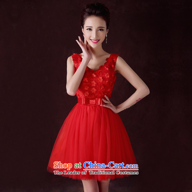The privilege of serving the bride-leung bows to the summer and fall of replacing the small red dress marriage Chinese Dress stylish evening dress short, red , L, a service-leung , , , shopping on the Internet