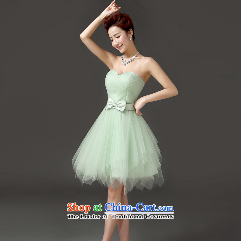 The Friends of the spring and summer of 2015 and the new Korean chest evening dresses video thin bride bridesmaid short dress performances small dining dress code quality assurance L waist 2.1 foot, Yi (LANYI) , , , shopping on the Internet