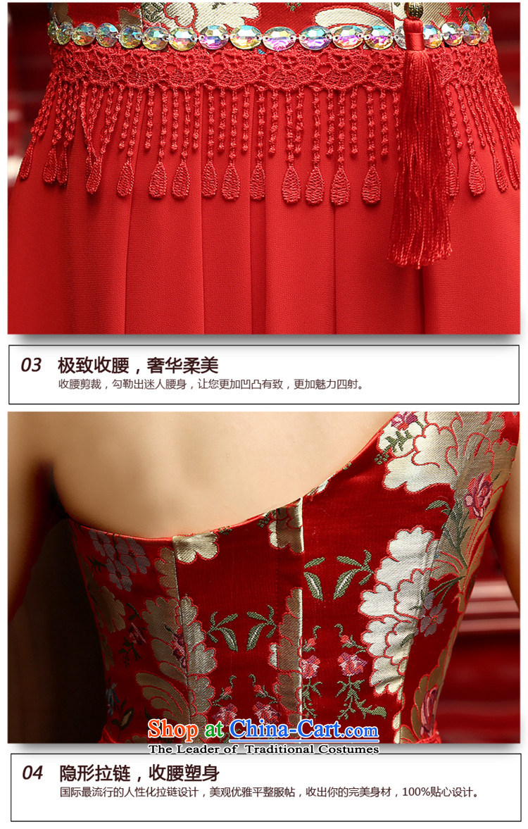The new 2015 Long Red single shoulder graphics thin bows dress marriages wedding dresses betrothal evening dresses red L picture, prices, brand platters! The elections are supplied in the national character of distribution, so action, buy now enjoy more preferential! As soon as possible.